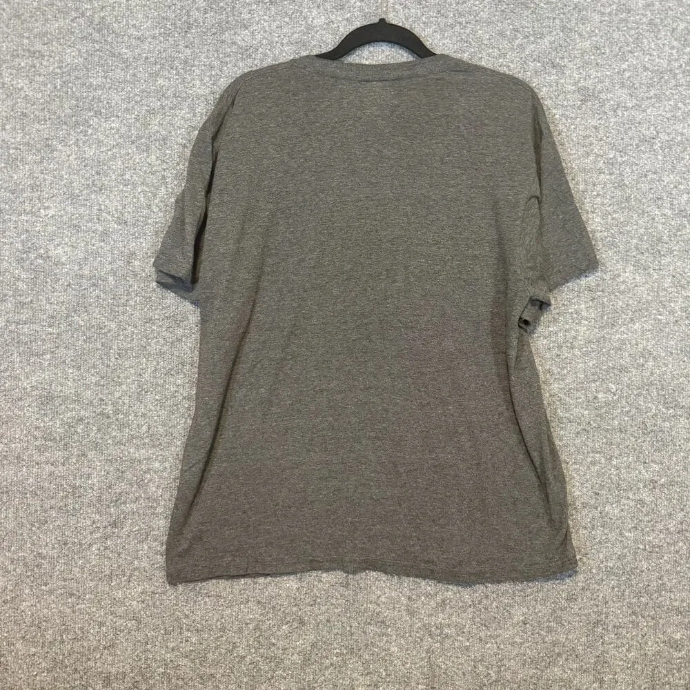 Vintage Nike Shirt Mens Large Gray‎ Swoosh Crewneck Short Sleeve TShirt USA